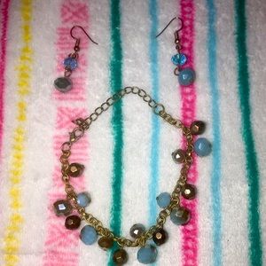 Vintage Handmade Bracelet and Earring Set
